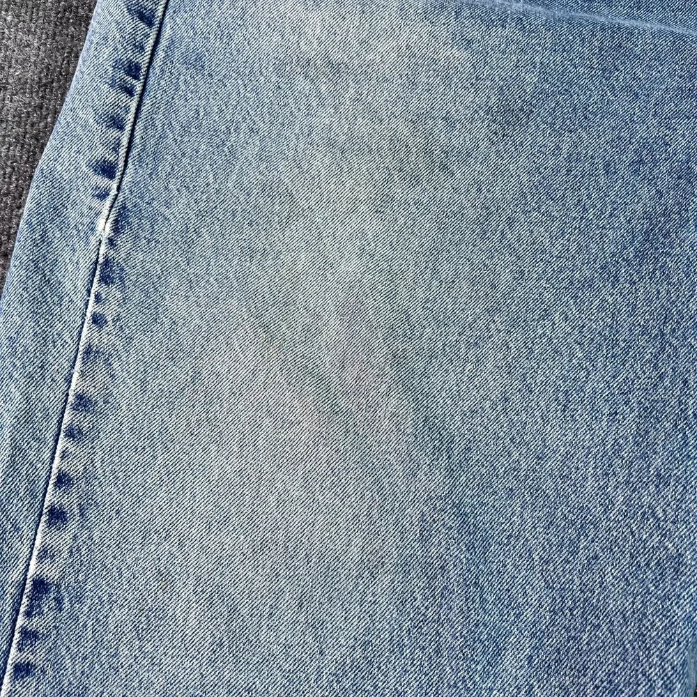 VINTAGE Harley Davidson Jeans Mens 46x30 Light Wash Loose Fit Tapered Motorcycle